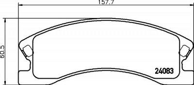 HELLA PAGID 8db355011541 -  Комплект тормозных колодок, дисковый тормоз